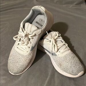 Athletic Works White and Gray Athletic Shoes Lightweight Design
